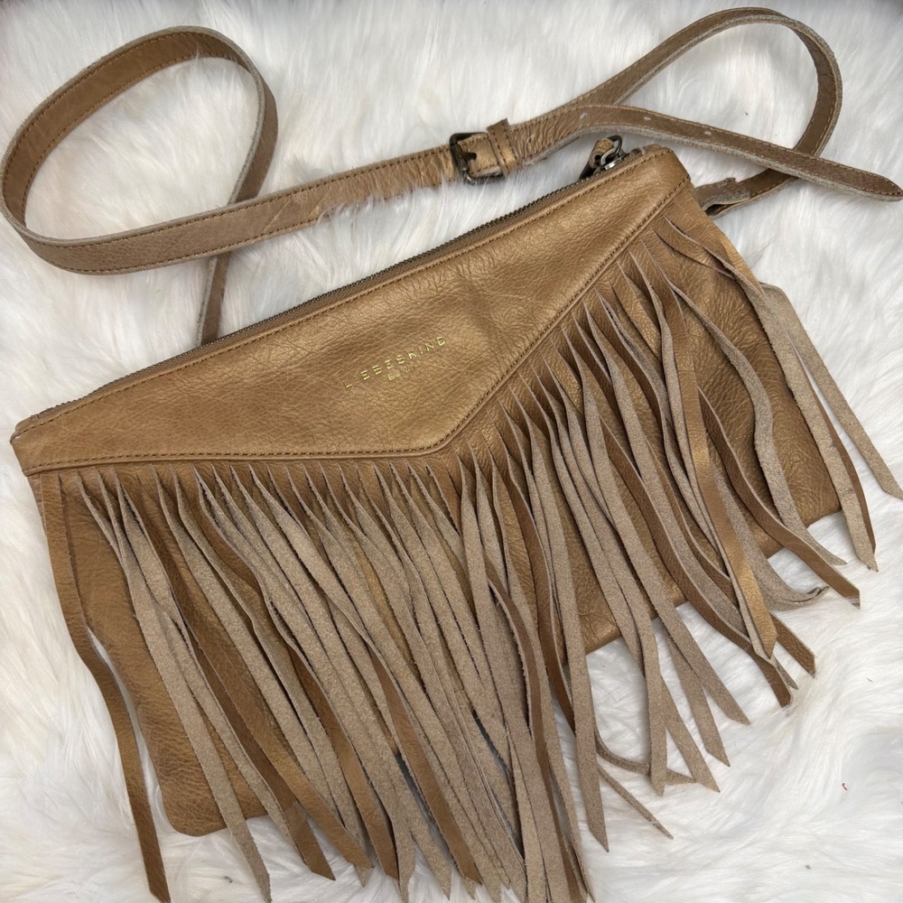 Liebeskind Berlin Anthropologie - Metallic Leather Fringe Crossbody